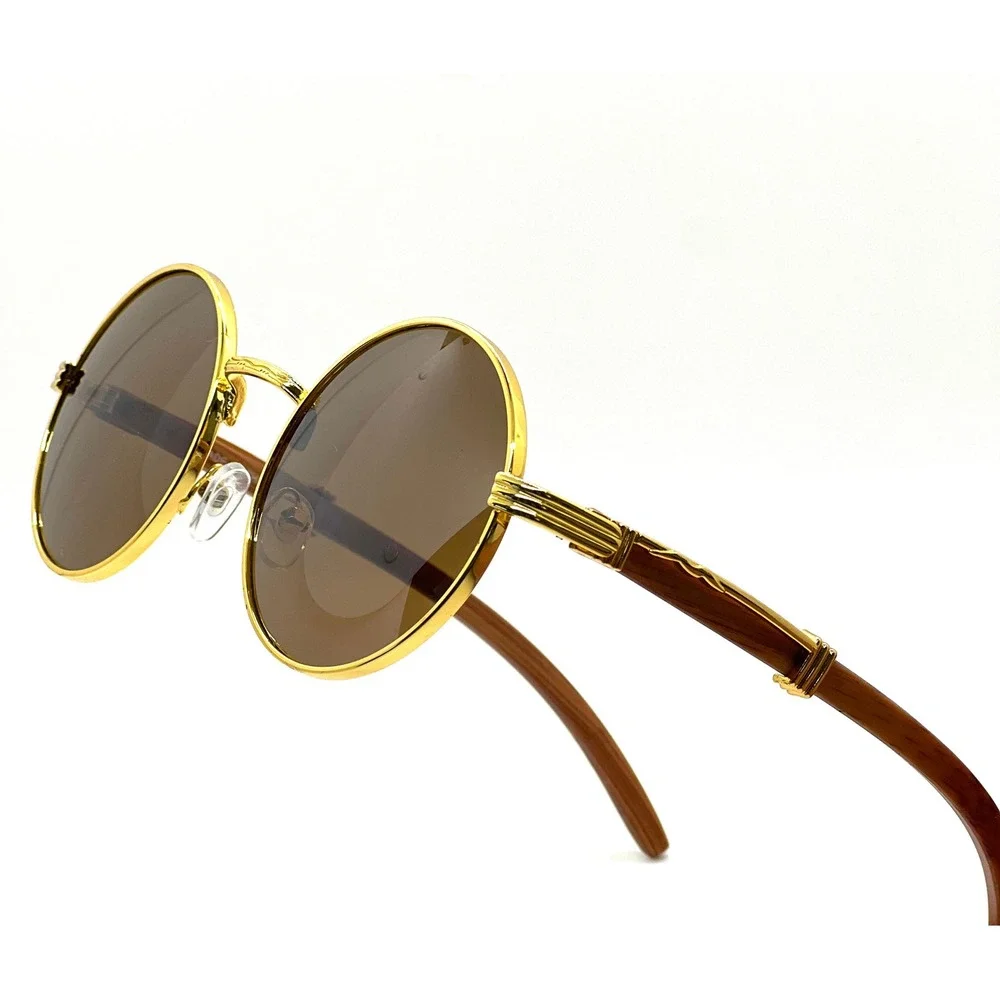 Dark Brown Lens Sunglasses Men Fashion Retro Classic Shades Trendy Hip Hop New‎